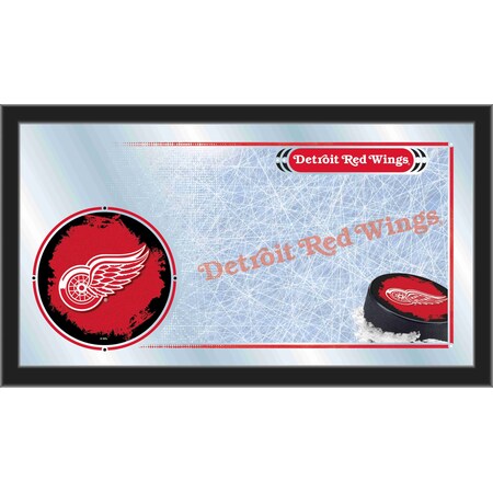 Detroit Red Wings 15 X 26 Hockey Collector Mirror By Holland Bar Stool Company